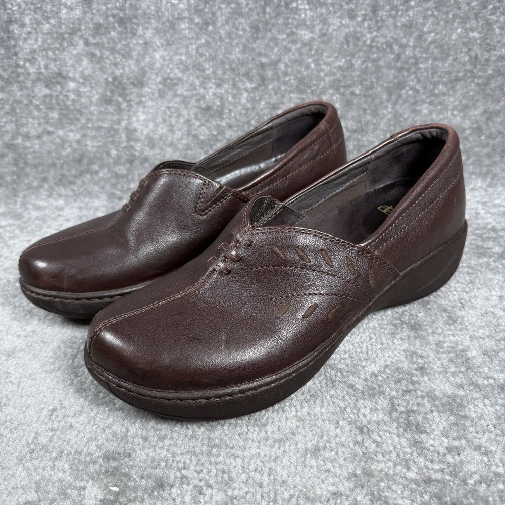 Dansko‎ Abigail Leather Slip On Clogs Women's EU 38 US 7.5-8 Brown Comfort